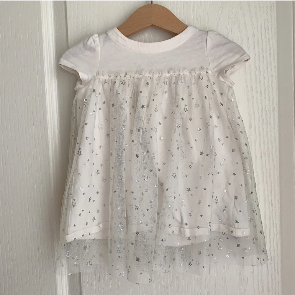 BabyGap Tulle Star White Dress